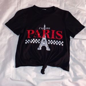 Black crop top